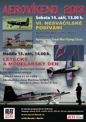 Aerovíkend 2013 - plakát (autor: Jan Černý)