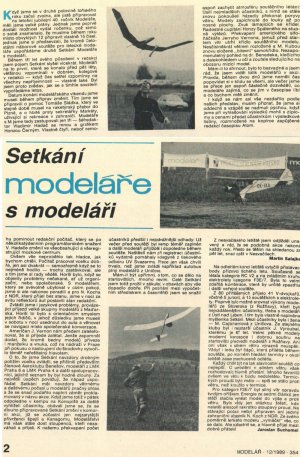 Setkání Modeláře s modeláři 1989 - Modelář 12/1989